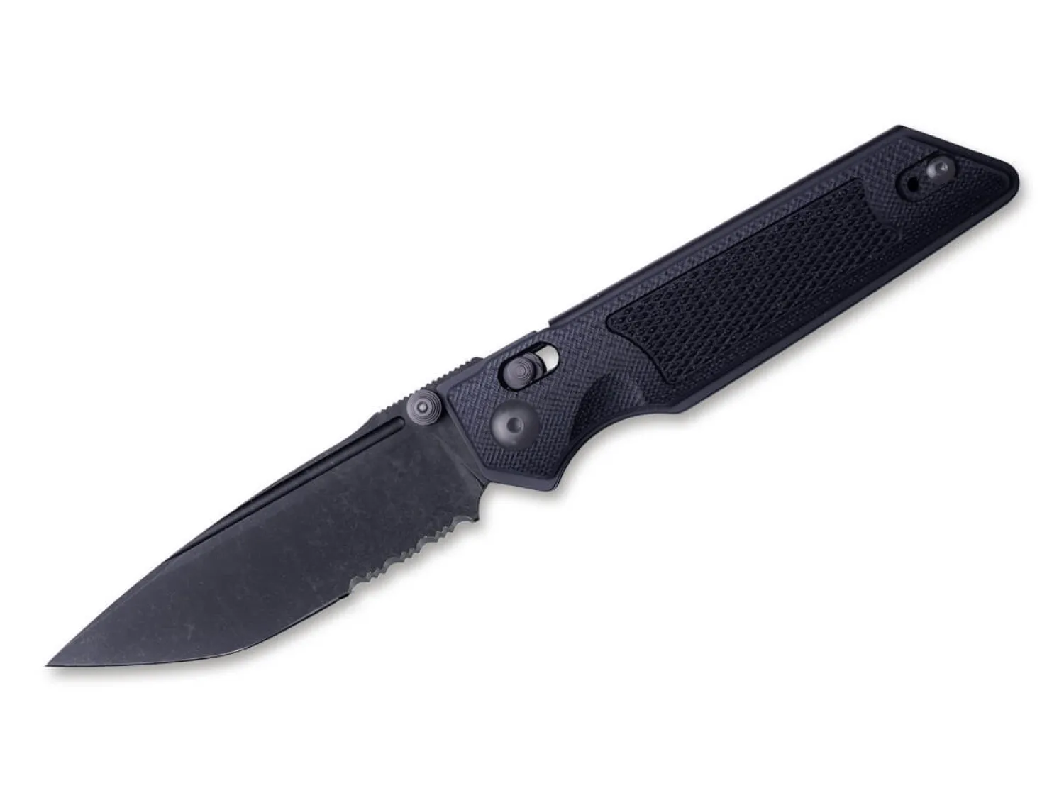 Sacra TAC Serrated G10 Black>Real Steel Discount