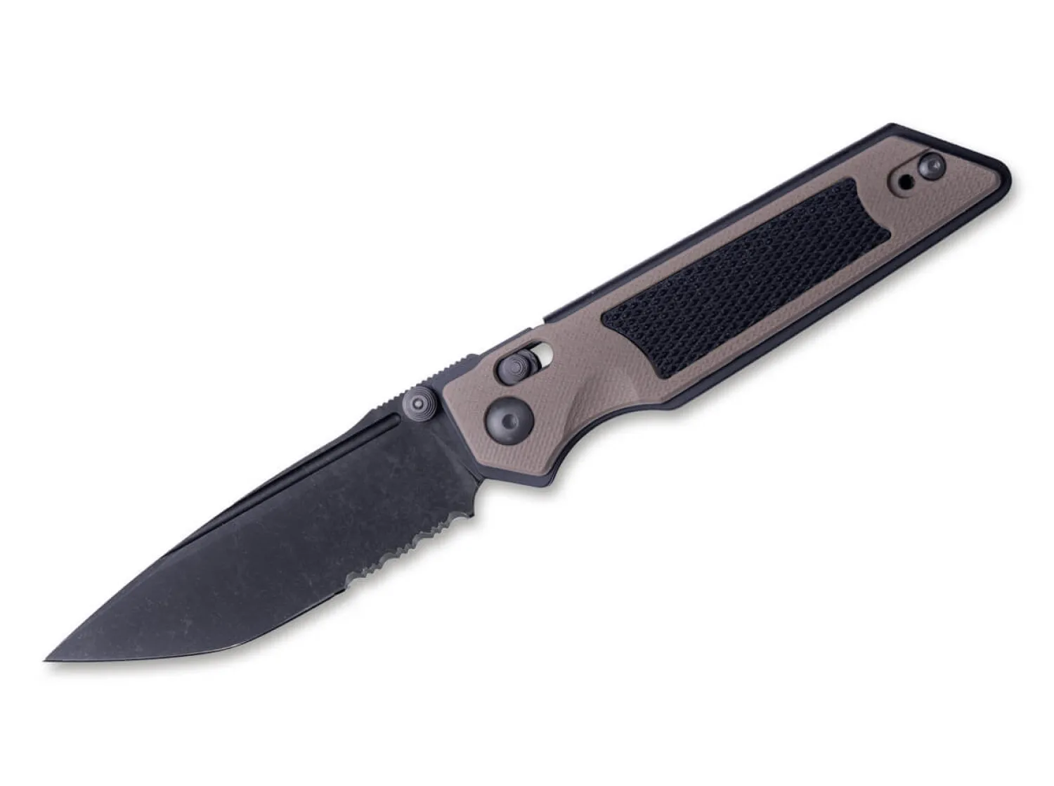 Sacra TAC Serrated G10 Coyote & Black>Real Steel Clearance