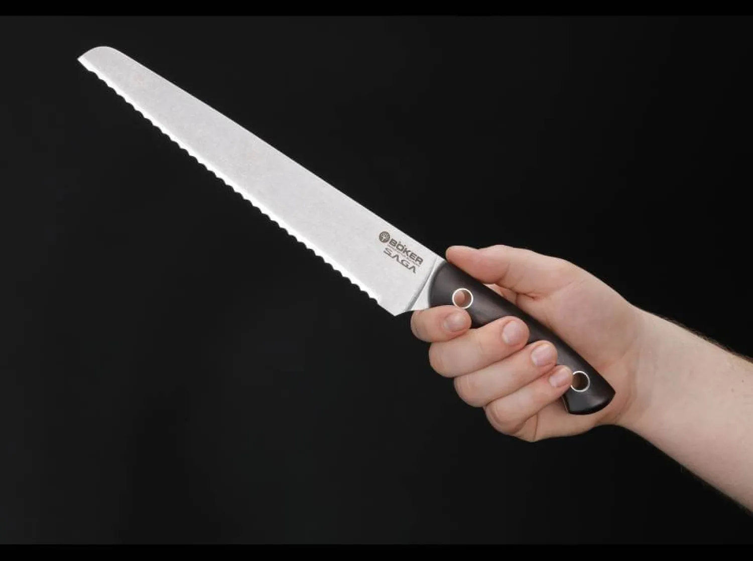 Saga Brotmesser Grenadill>Böker Manufaktur Solingen Best