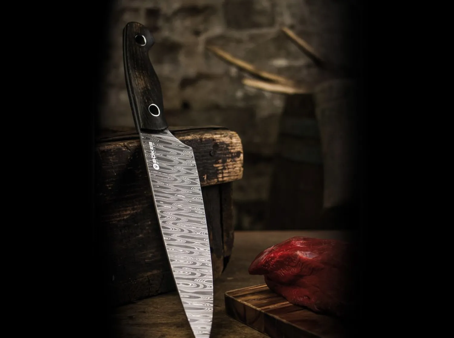 Saga Damast Chefmesser>Böker Manufaktur Solingen Sale