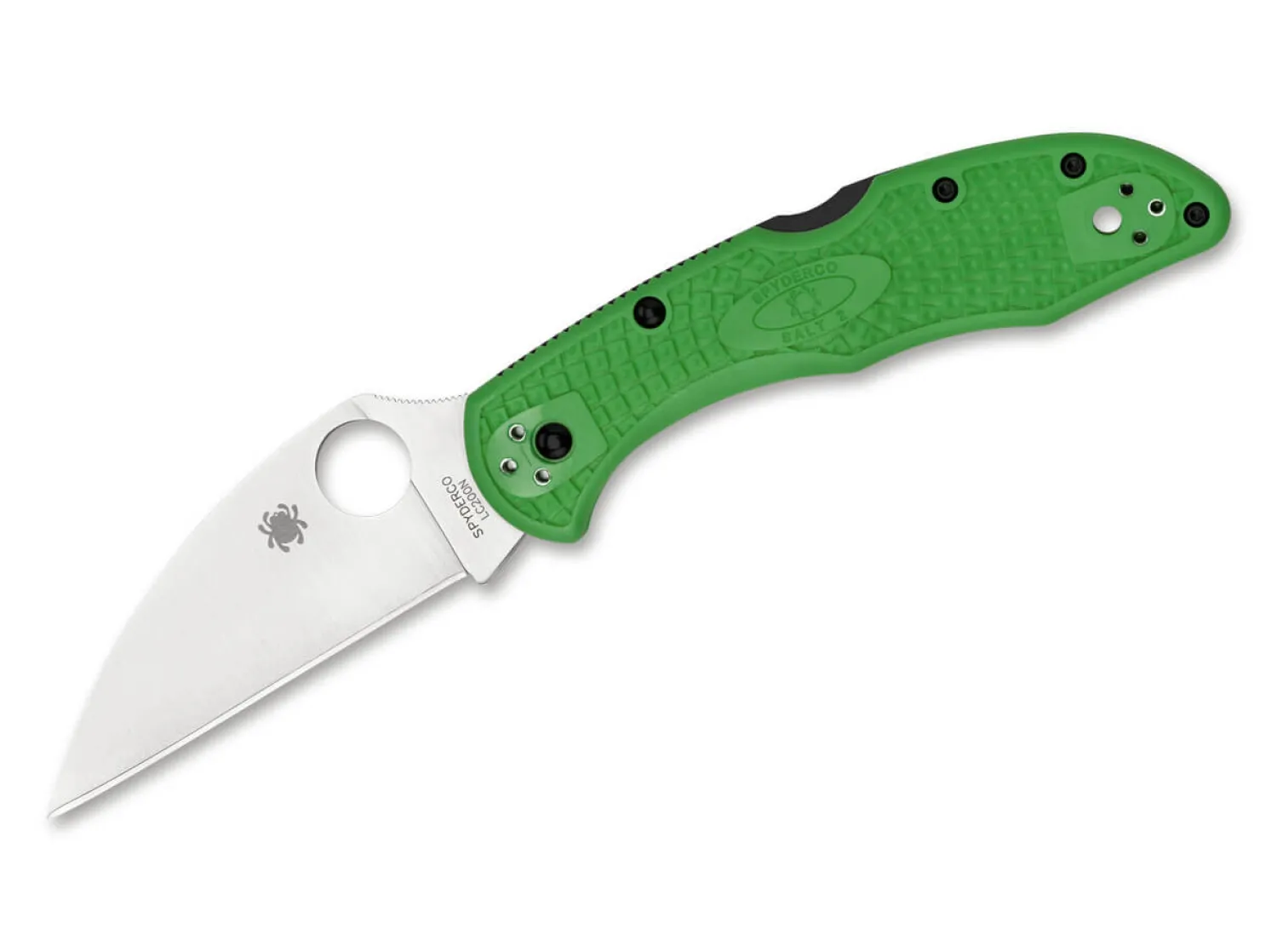 Salt 2 Wharncliffe LC200N Green>Spyderco Clearance