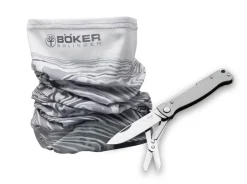 Schlauchschal Damast + Atlas Multi SW>Böker Manufaktur Solingen New