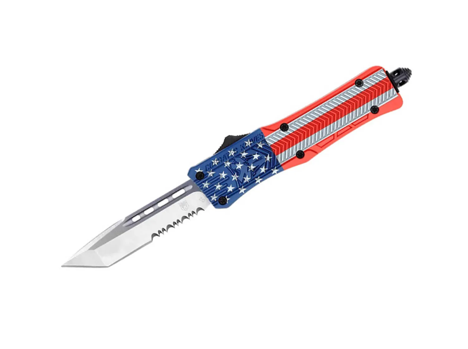Small CTK-1 Cerakote American Flag Tanto Serrated>CobraTec Discount