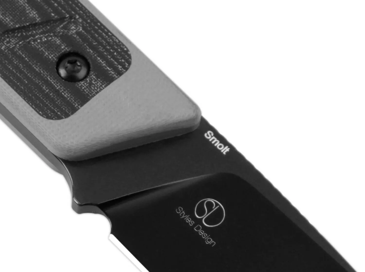 Smolt G10 Grey Micarta Black>Kizer Hot