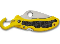 Snap-It Salt Lightweight Yellow Serrated>Spyderco Hot