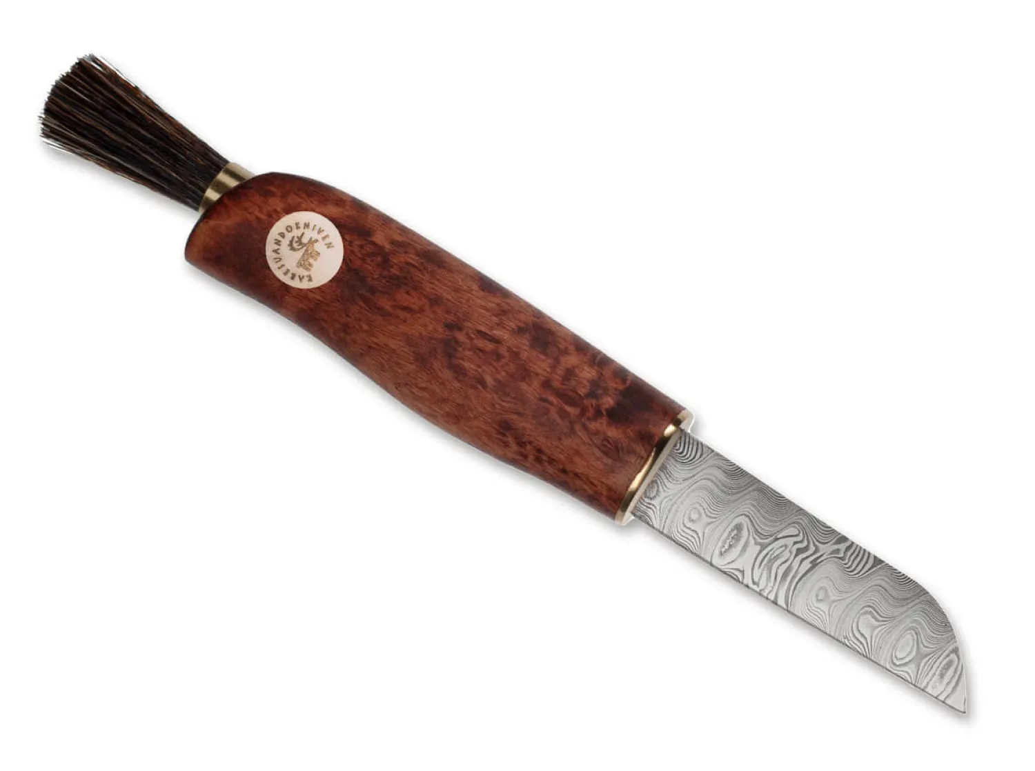 Svampkniv Zwampe Brun Damasteel Nordic Light>Karesuando Discount