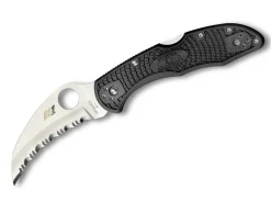 Tasman Salt 2 Lightweight Black H1 Serrated>Spyderco Hot
