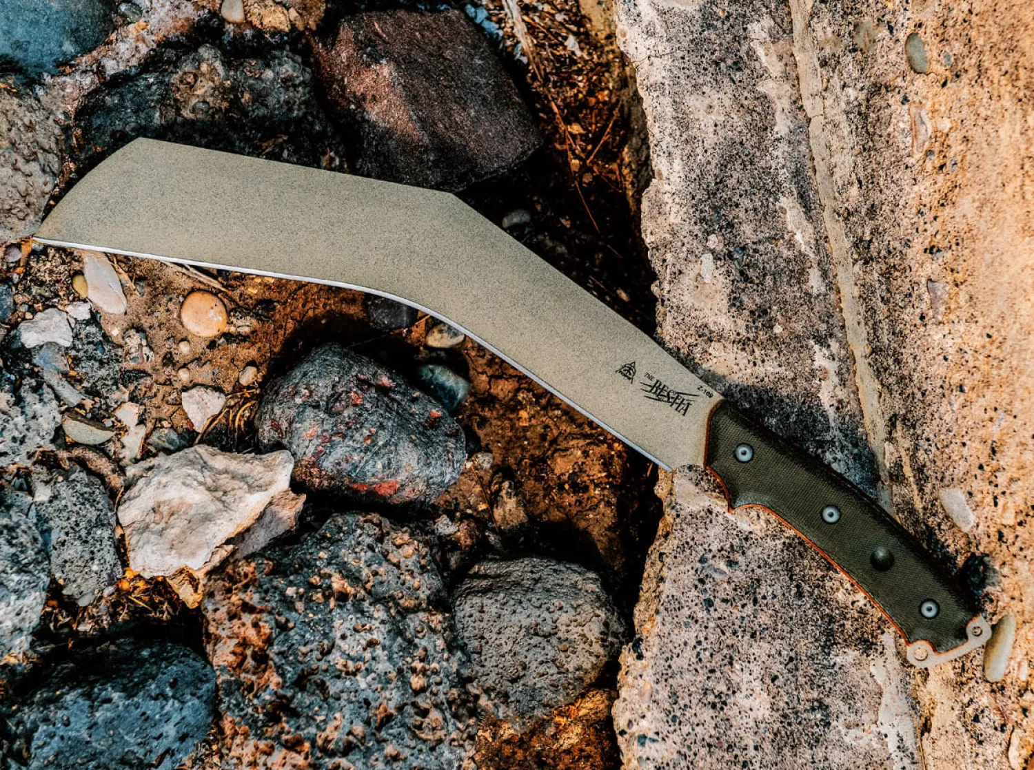 The Bestia Micarta Green>TOPS Knives Best