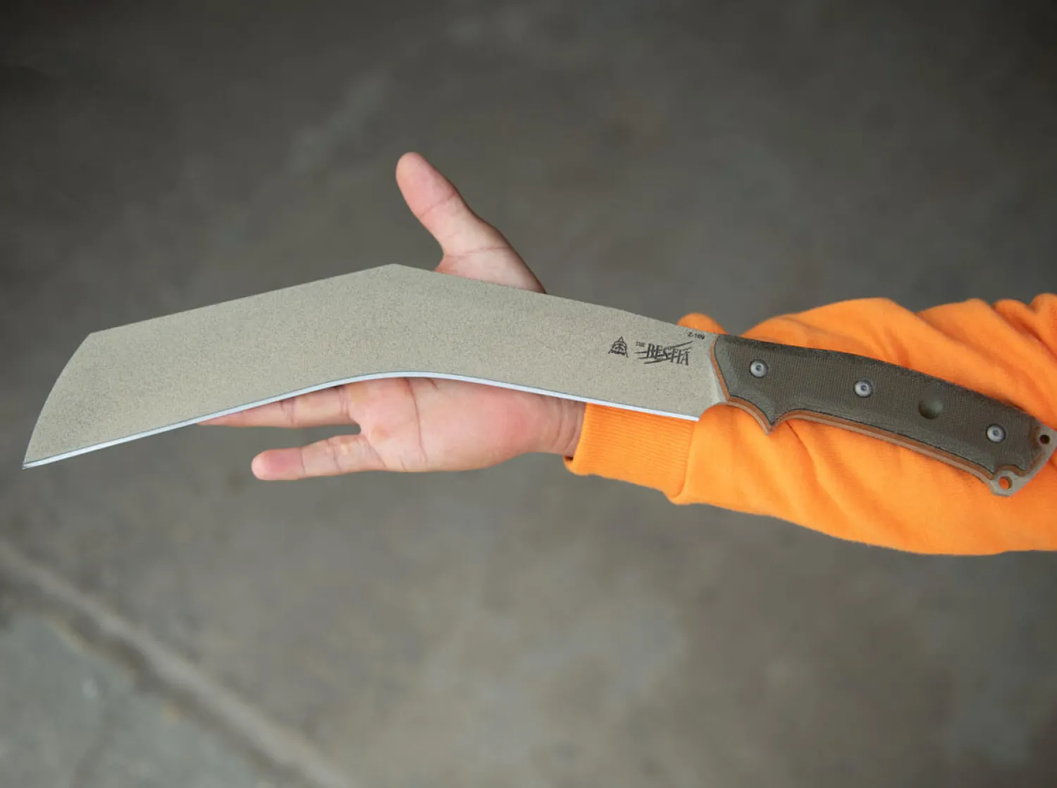 The Bestia Micarta Green>TOPS Knives Best