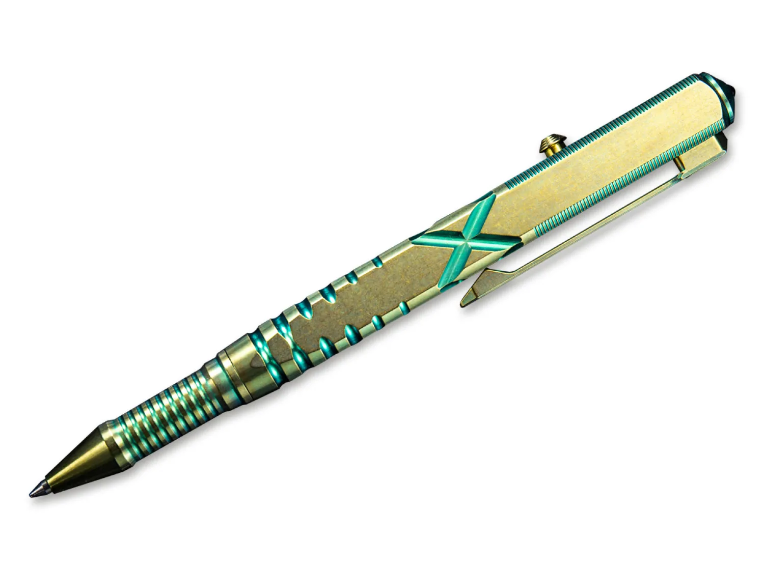 Titanium Pen Green>WE Knife