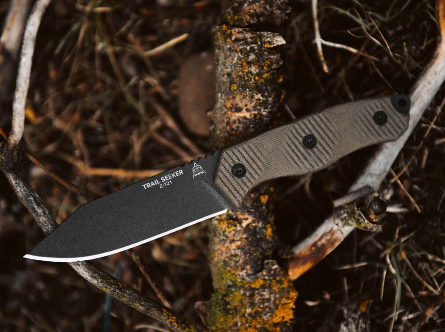 Trail Seeker Micarta Green>TOPS Knives New