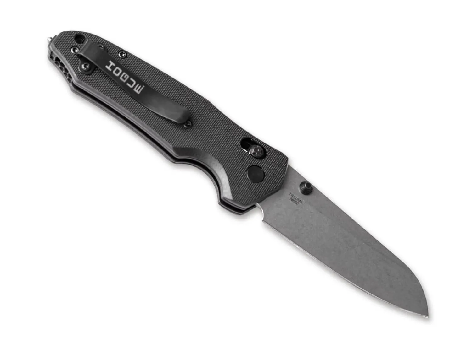 Trauma First Response Tool 3.4 G10 Solid Black Stone Tumbled>Hogue