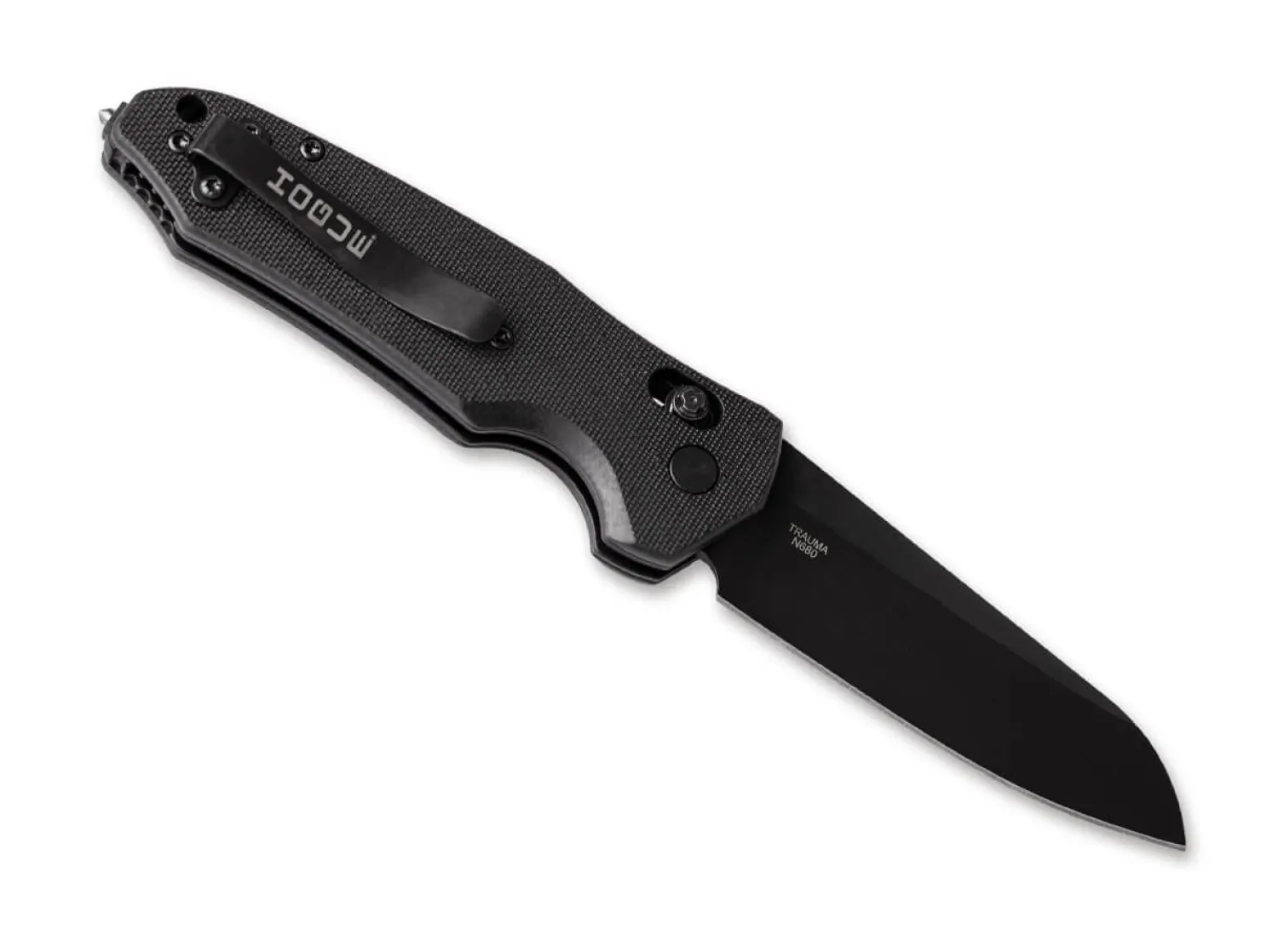 Trauma First Response Tool 3.4 G10 Solid Black Cerakote>Hogue Hot