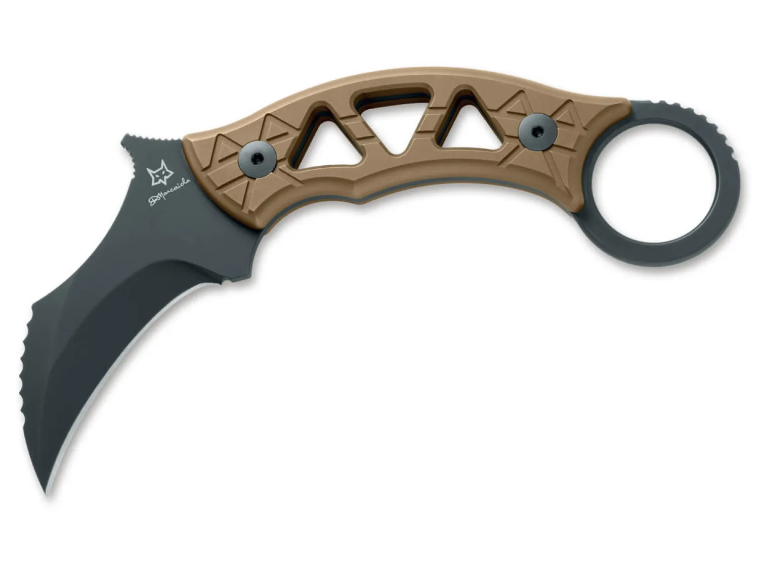 Tribal K Fixed Titanium Black PVD>Fox Knives Online