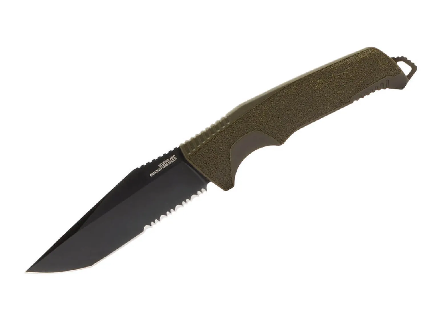 Trident FX OD Green Part Serrated>SOG Clearance