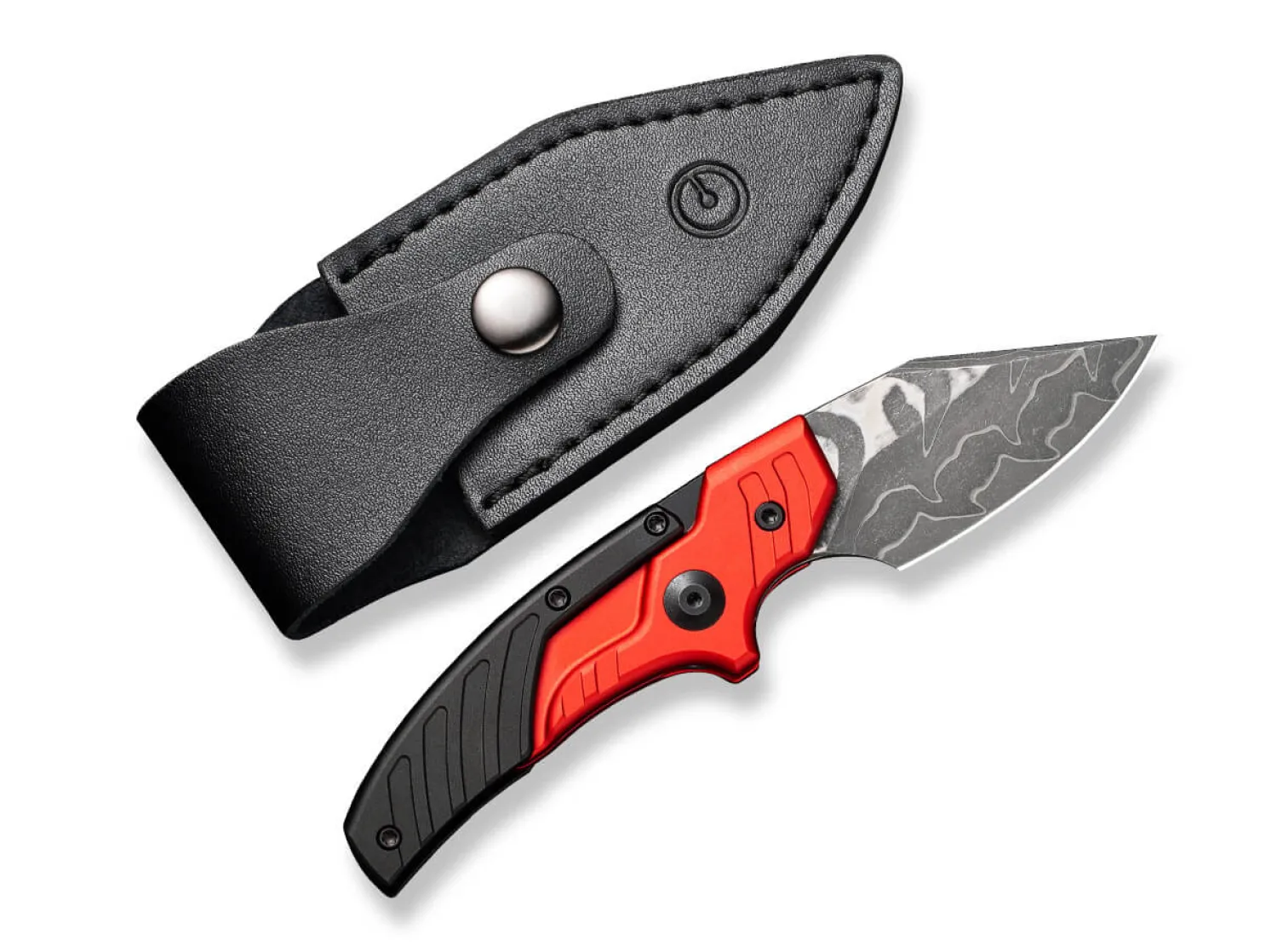 Typhoeus Aluminum Red & Black Damascus>CIVIVI Discount