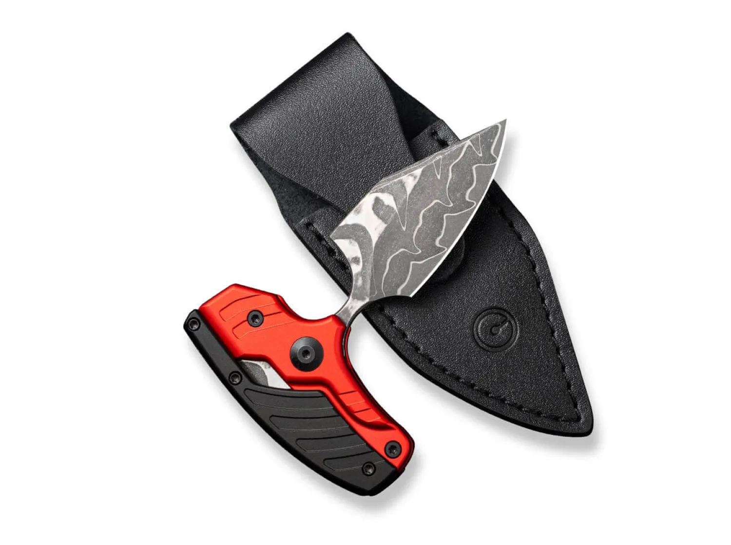 Typhoeus Aluminum Red & Black Damascus>CIVIVI Discount