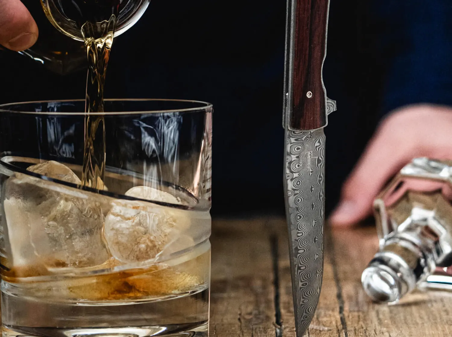 Urban Trapper Cocobolo Damast>Böker Plus Hot