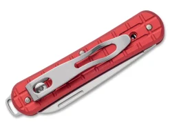 Vulpis 130 Grenade Pattern Aluminum Red>Fox Knives Sale