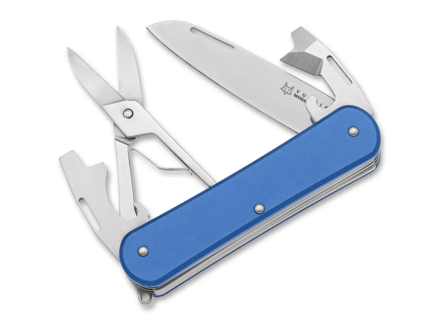 Vulpis 130-F4 Aluminum Sky Blue>Fox Knives New